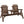 Outsunny 2-Seat Wooden Adirondack Chair