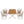 Outdoor 5-Piece Dining Set - Rectangular Teak Wood Table + 4 Wicker Chairs with Cushions