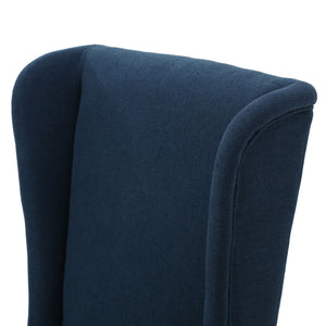 Alight Upholstered Dining Chair With High Back And Birch Wood Legs