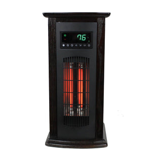 LifeSmart Electric Tower Heater, Portable Infrared Quartz Space Heater, 1500W