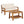 2-Piece Outdoor Teak Acacia Wood Conversation Set
