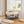 Modern Upholstered Round Ottoman Coffee Table With Storage Shelf