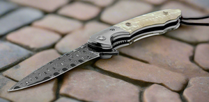 Pearl Japanese VG10 Pocket Knife with Clip & Mother of Pearl Handle