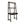 Ladder Desk, Ladder Style Display Shelf - Natural Wood / Brown