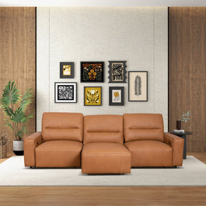 Grant - Triple Power Convertible Sofa - Cognac