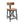 Industrial Counter Stool With Back Removable Solid Acacia - Amber