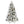 8ft Flocked Scarecrow-Shaped Christmas Tree with 470 Warm Lights