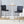 Modern Bar Chair Set Streamlined Backrest Metal Legs 2 Pieces - Black / Silver