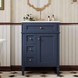 24'' Bathroom Vanity with Top Sink and Storage Cabinet