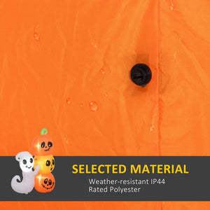 5-Foot Illuminated Halloween Ghost and Pumpkin Inflatable