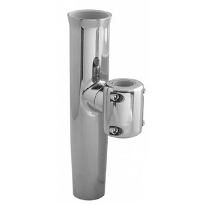 TACO  Stainless Steel Clamp-On Adjustable Rod Holder - Fits 7/8" & 1" O.D. Tubing