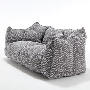 Comfortable Dual Beanbag Chair With High Resilience Foam Core For 2 People