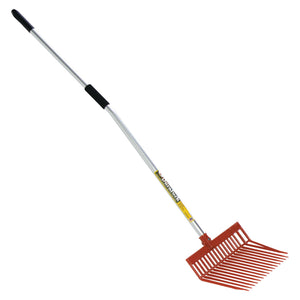 Little Giant DuraFork Polycarbonate Pre Bent Pitchfork with Angled Tines, Red - TRAPSKI