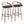 Cassis - Mid Century Modern Fixed Height Barstool With Swivel With Round Footrest (Set of 2)