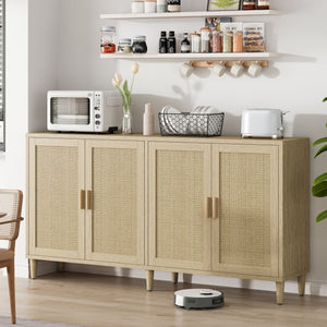 Buffet Cabinet With Adjustable Shelves For Kitchen