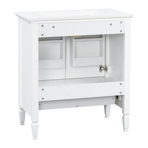 Freestanding Vanity With 1 Drawer & 2 Soft Close Doors With Door Mounted Storage