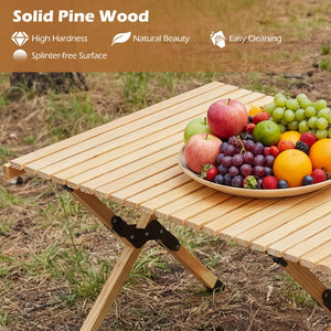 48 Inch Folding Camping Table with Carry Bag for Backyard