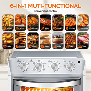 Plum Chef Air Fryer Oven 27.5QT - 6-in-1 Countertop Oven