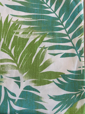 2 Pack Water-Repellent Outdoor Pillow Covers - Tropical Palm Aqua