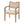 Farmhouse Dining Chairs Set of 2 with Upholstered Seats and Rattan Backrest