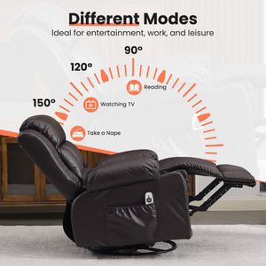 360° Swivel Rocker Recliner for Adults