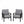 All-Weather Armchairs With Cushions, Modern Sculptural Design (Set of 2)