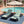 Black Acacia Wood Chaise Lounge with Leaf Coconut Cushion