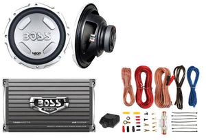 BOSS AUDIO CX122 12" 1400W Car Power Subwoofer Sub & Mono Amplifier & Amp Kit - TRAPSKI