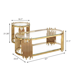 Modern Luxury Coffee Table and Side Table Set