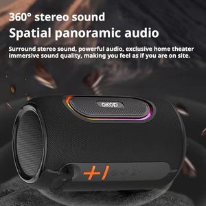 KP-592 Best-Selling Wireless Bluetooth Speaker Portable Outdoor RGB Subwoofer Home Desktop Speaker With Card Slot Mini Home Audio In Stock