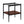 Set of 2 Rectangle End Table Gray Glass