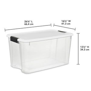 Sterilite 116 Qt Clear Storage Tote, 4 Pack, & 70 Qt Clear Storage Tote, 4 Pack