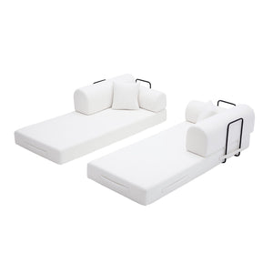 Convertible Sleeper Sofa Bed, Floor Lounge Couch For Living Room