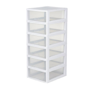 Sterilite 16 Quart Clear Plastic Stacking Storage Drawer Container Box, 6 Pack