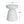 Outdoor Ponti Travertine Side Table, White