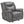 Encino - Upholstered Padded Arm Glider Recliner - Gray