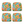 Outdoor Patio Chair Cushions, Water-Repellent U-Shape Thick Foam Seat Cushions (Set of 4)