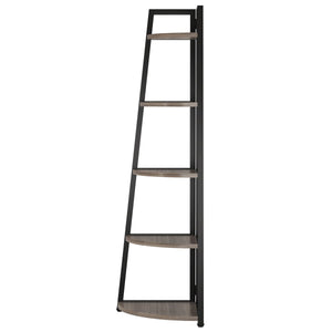 Tall 5 Tier Corner Bookshelf For Living Room