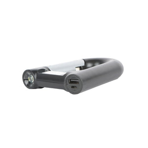 2200mAh Power Bank w/Emergency Flashlight Compass Carabiner-Shaped Hiking Camping Use