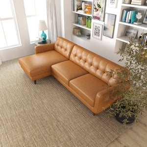 Allison - Mid-Century Modern Sectional Sofa Chaise