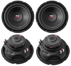 Pyle 12" 6400W 4-Ohm DVC Car Stereo Power Audio Subwoofer Set, 4pk | PLPW12D - TRAPSKI