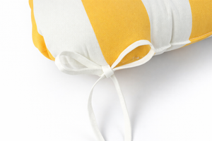 Outdoor Chair Cushions Set of 2, 19 x 19 x 4 Inch Tufted Seat Cushions with Ties