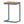 C Shaped End Table With Iron Base And Fir Wood Top