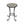 Patio Side Table with Shelf, Brown and Black