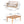 Outdoor 2pc Acacia Wood and Rope Patio Chat Set