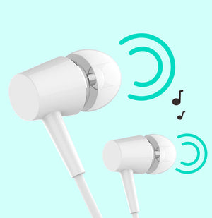Round-hole Digital Version Wired In-ear Headphones