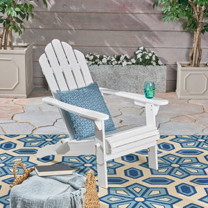Aurascape Outdoor Acacia Wood Foldable Adirondack Chair