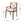 Perla Dining Chair 2-Piece Set with Cream Cushions