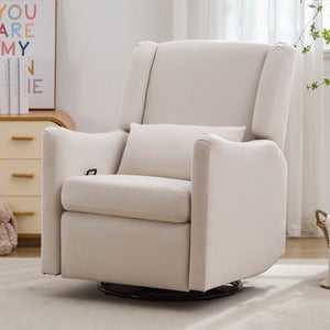 Wide Wingback Swivel Glider Rocker Recliner Chair