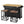 TOPMAX Farmhouse Kitchen Island with Drop Leaf and 2 Seatings